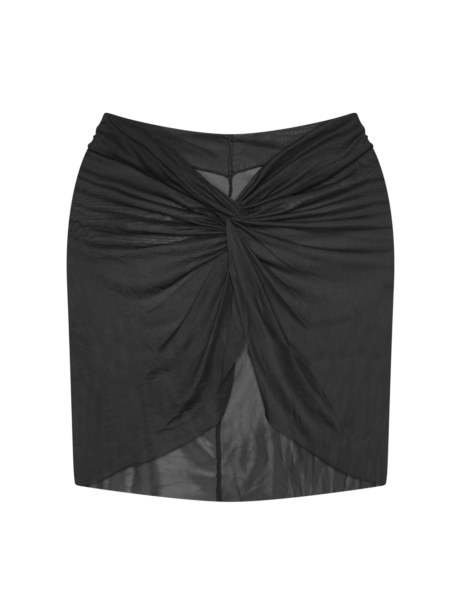 saia curta em tule preta Suntime