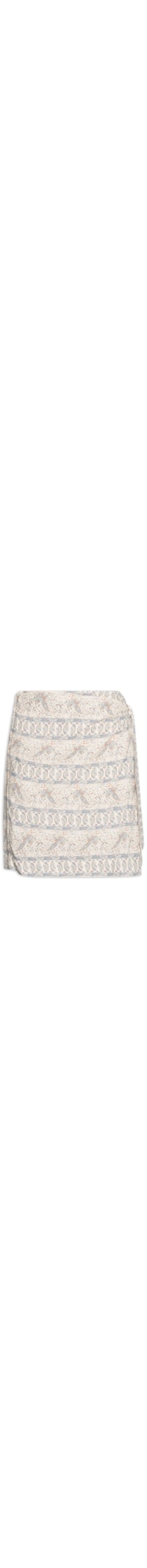 Saia Curta Estampa Harmonia - Off White