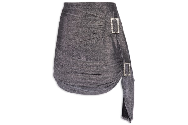 Saia Curta Fivela - Prata