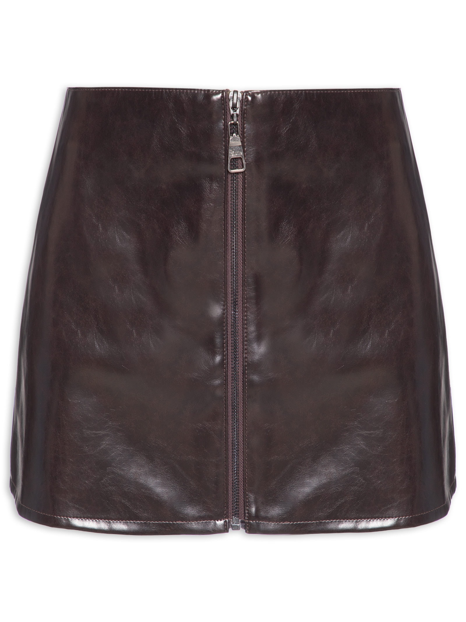 Saia Curta Reta Marrom My Favorite