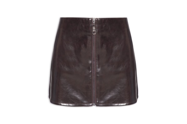 Saia Curta Reta - Marrom