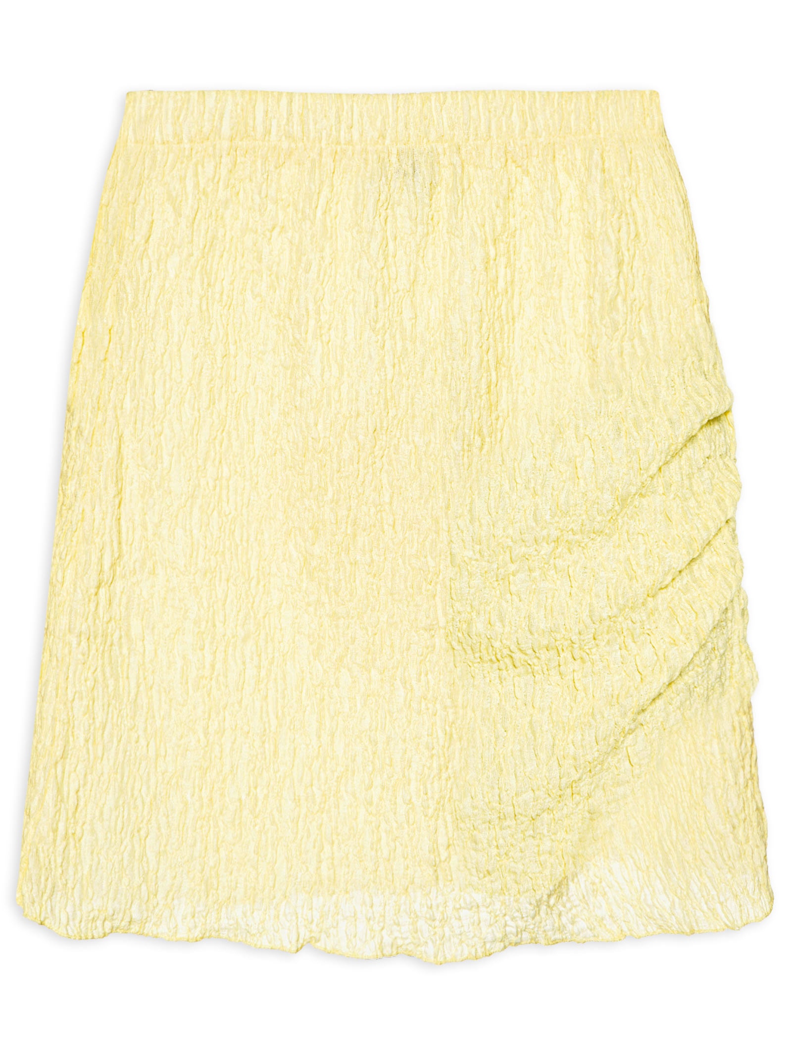 Saia Curta Texturizada Amarelo Market 33