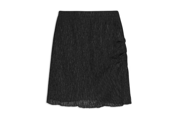 Saia Curta Texturizada - Preto