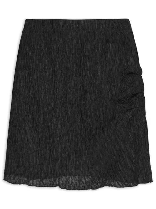 Saia Curta Texturizada – Preto