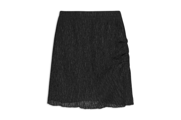 Saia Curta Texturizada - Preto