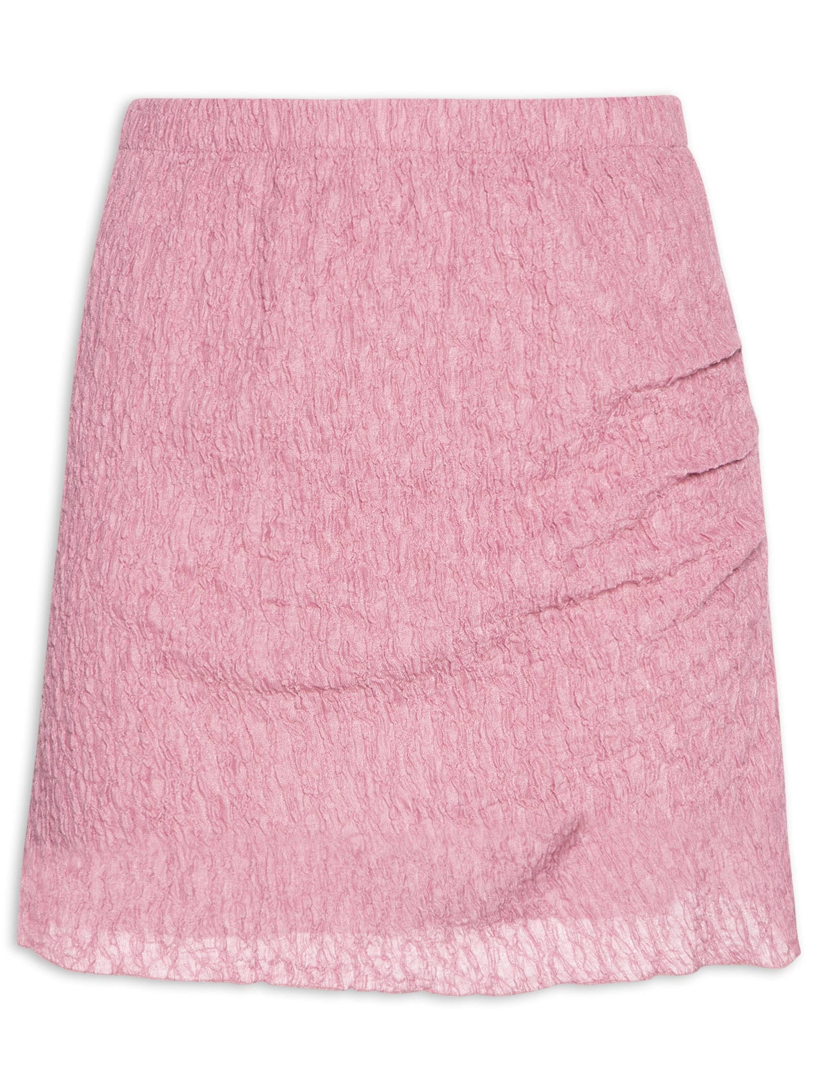 Saia Curta Texturizada Rosa Market 33