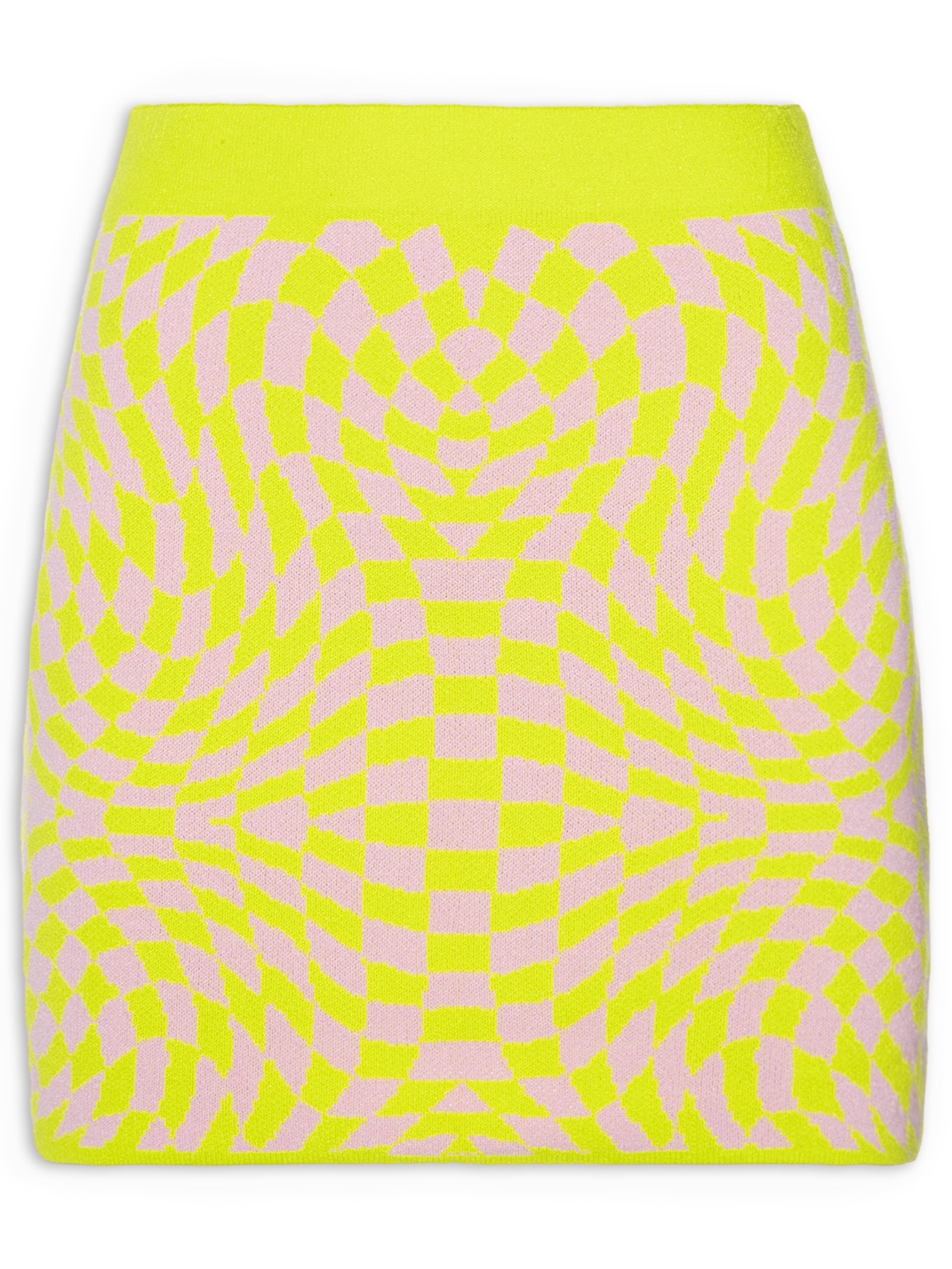 Saia Curta Tricot Amarelo Market 33