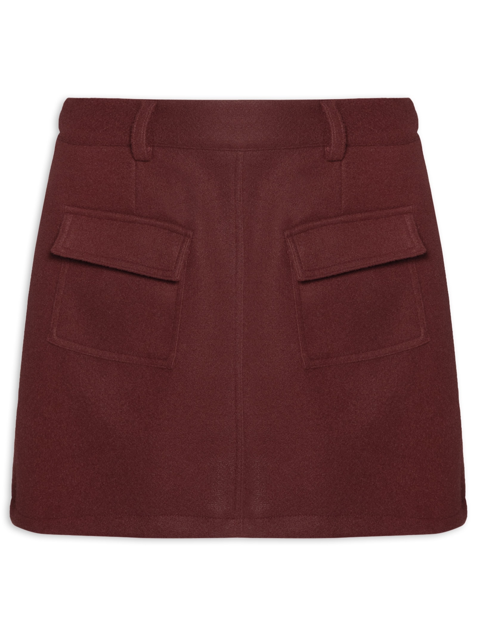 Saia Curta Utilitária Vermelho Basiq
