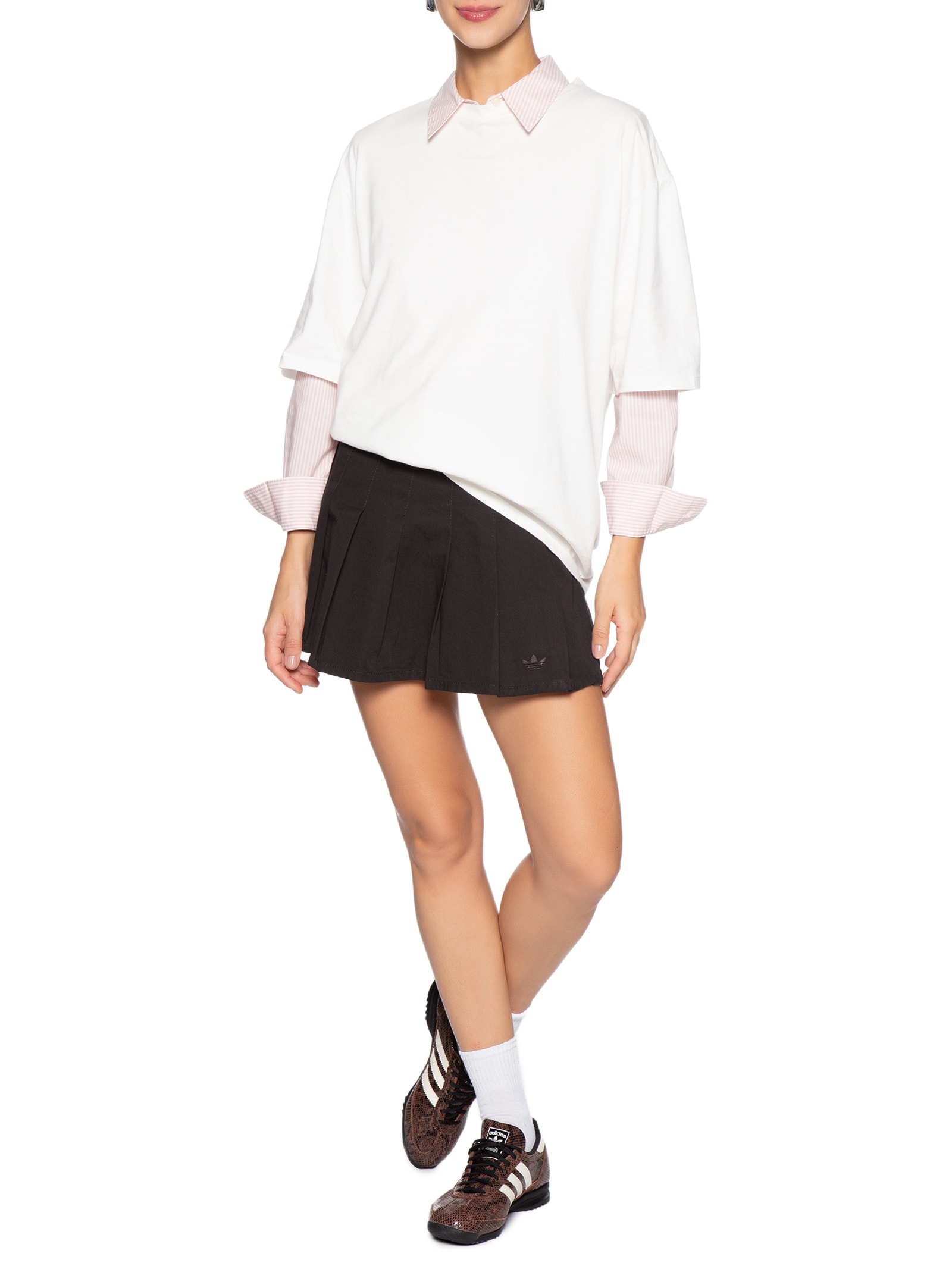 Saia Denim Marrom Adidas Originals