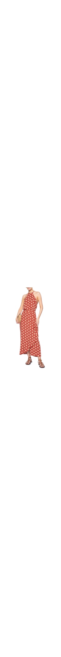 Saia Estampa Marisco - Vermelho