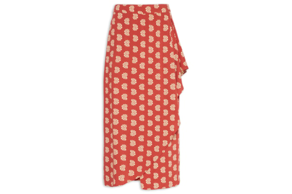Saia Estampa Marisco - Vermelho