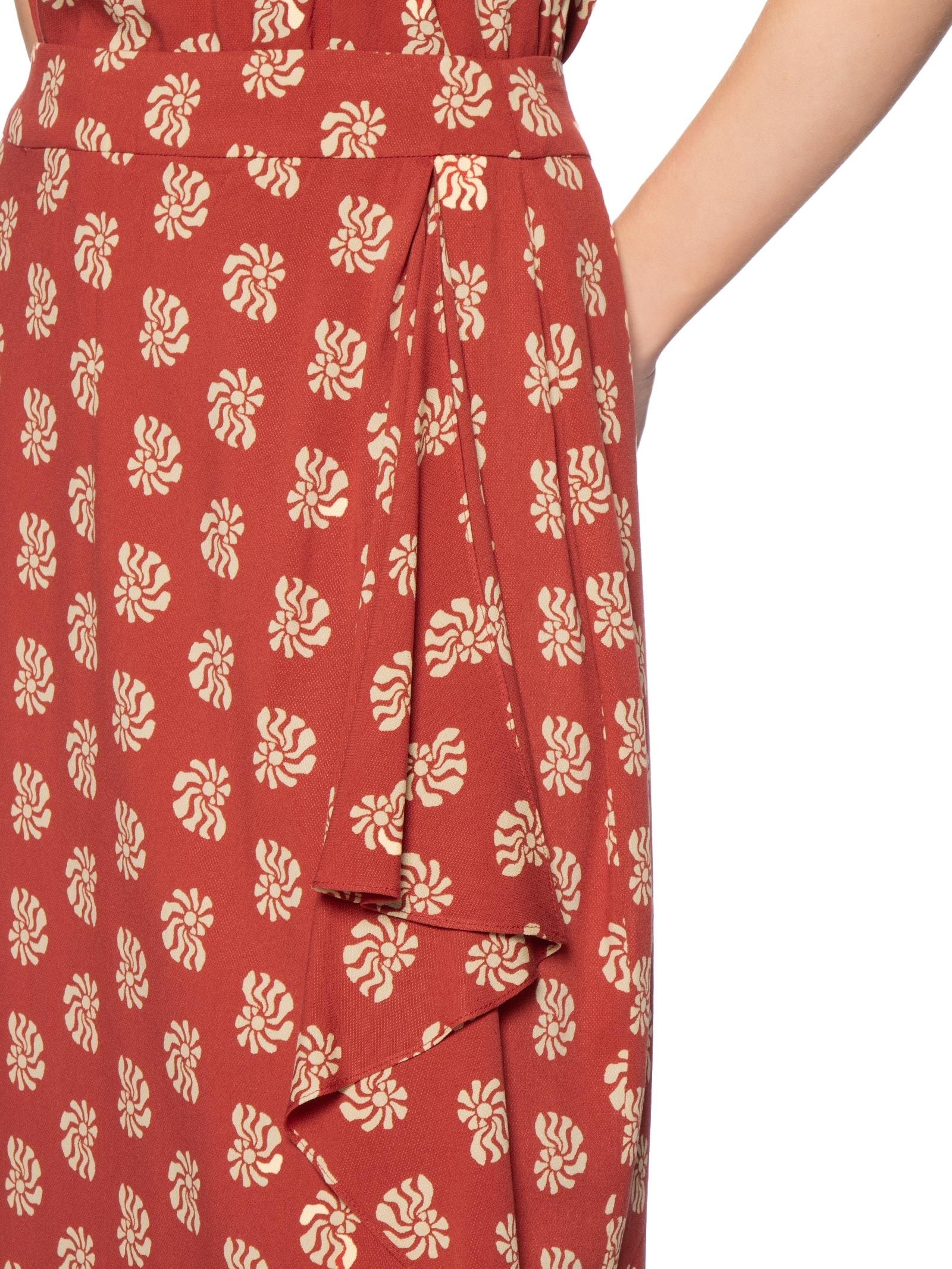 Saia Estampa Marisco Vermelho Dress To