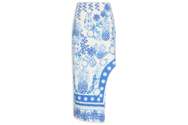 Saia Estampada - Azul