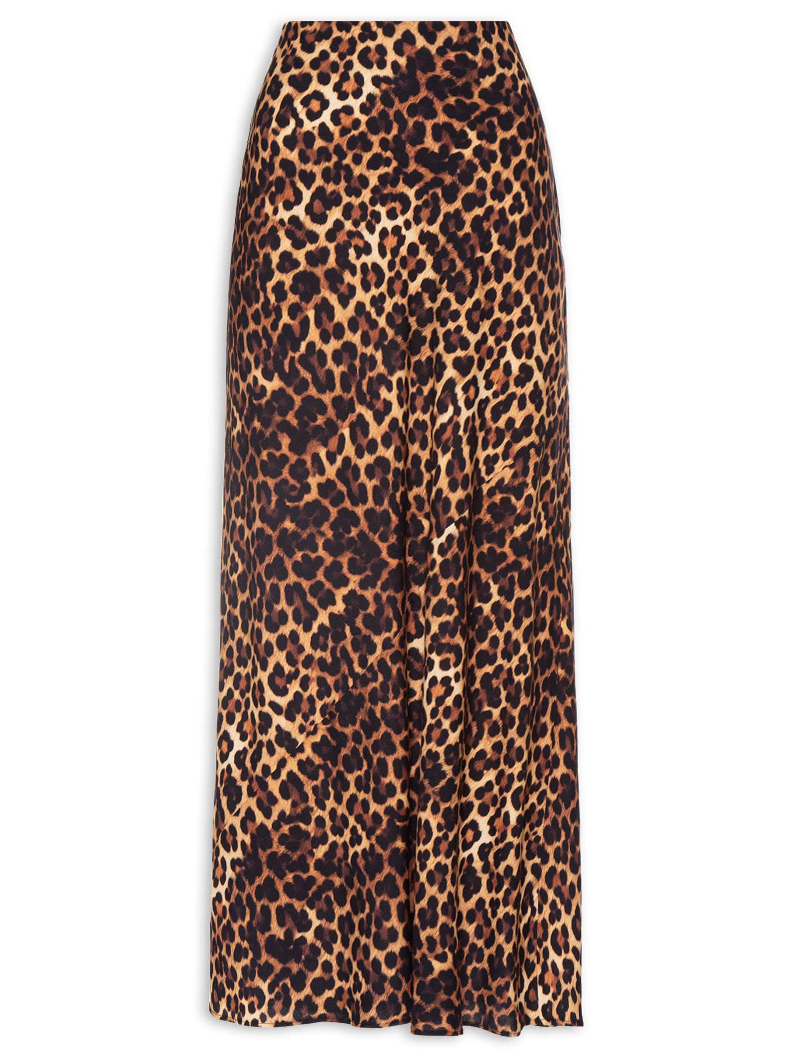 Saia Estampada Marrom Colcci