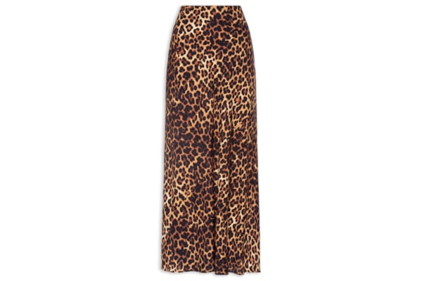Saia Estampada - Marrom