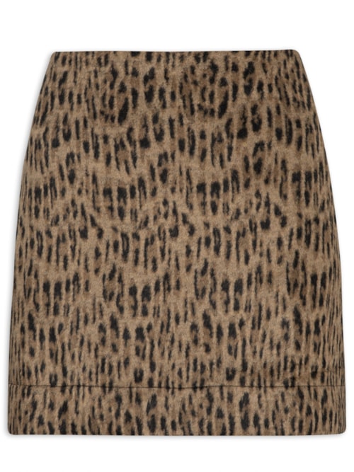 Saia Estampada Onça – Animal Print