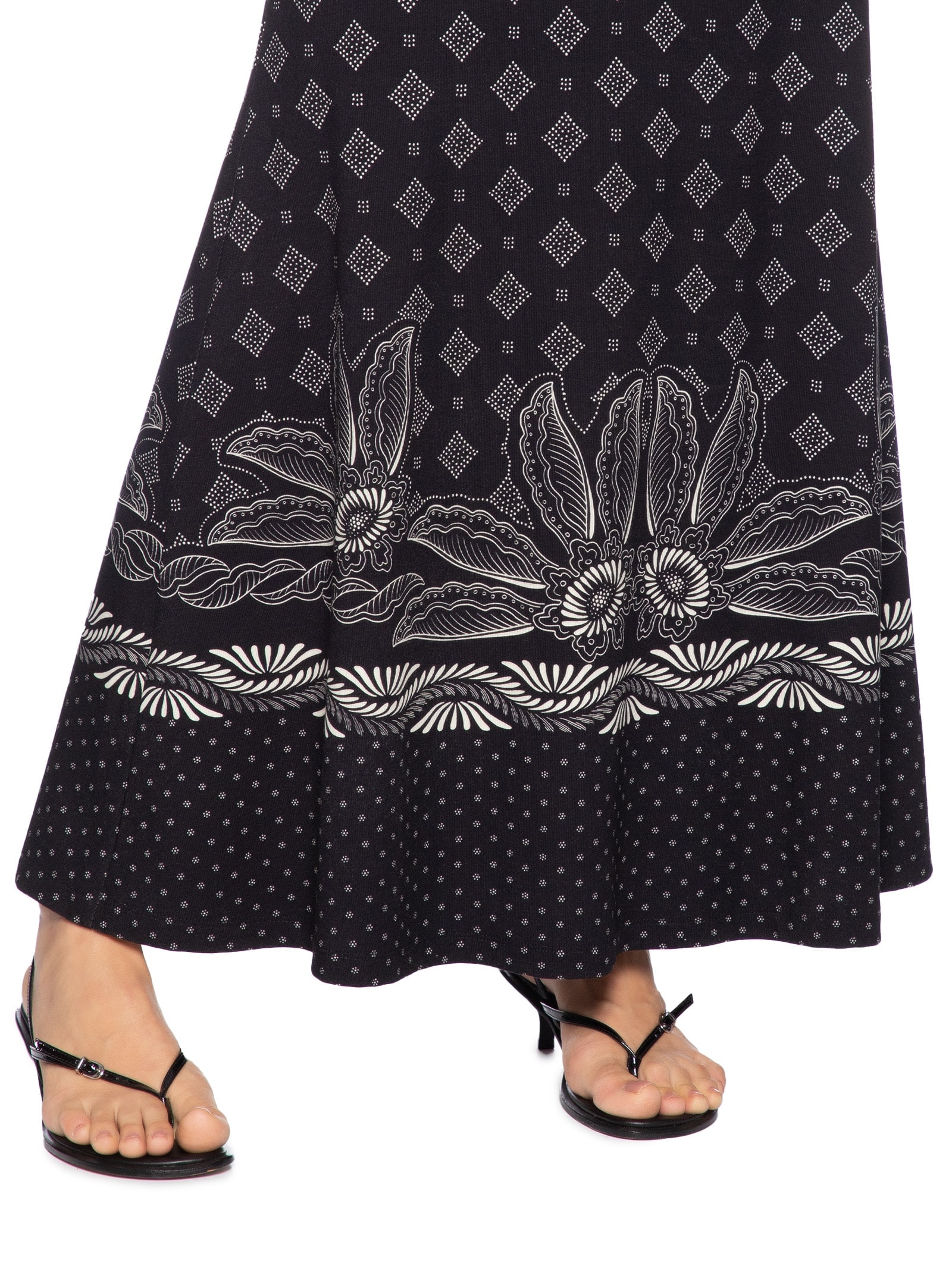 Saia Estampada Preto Colcci