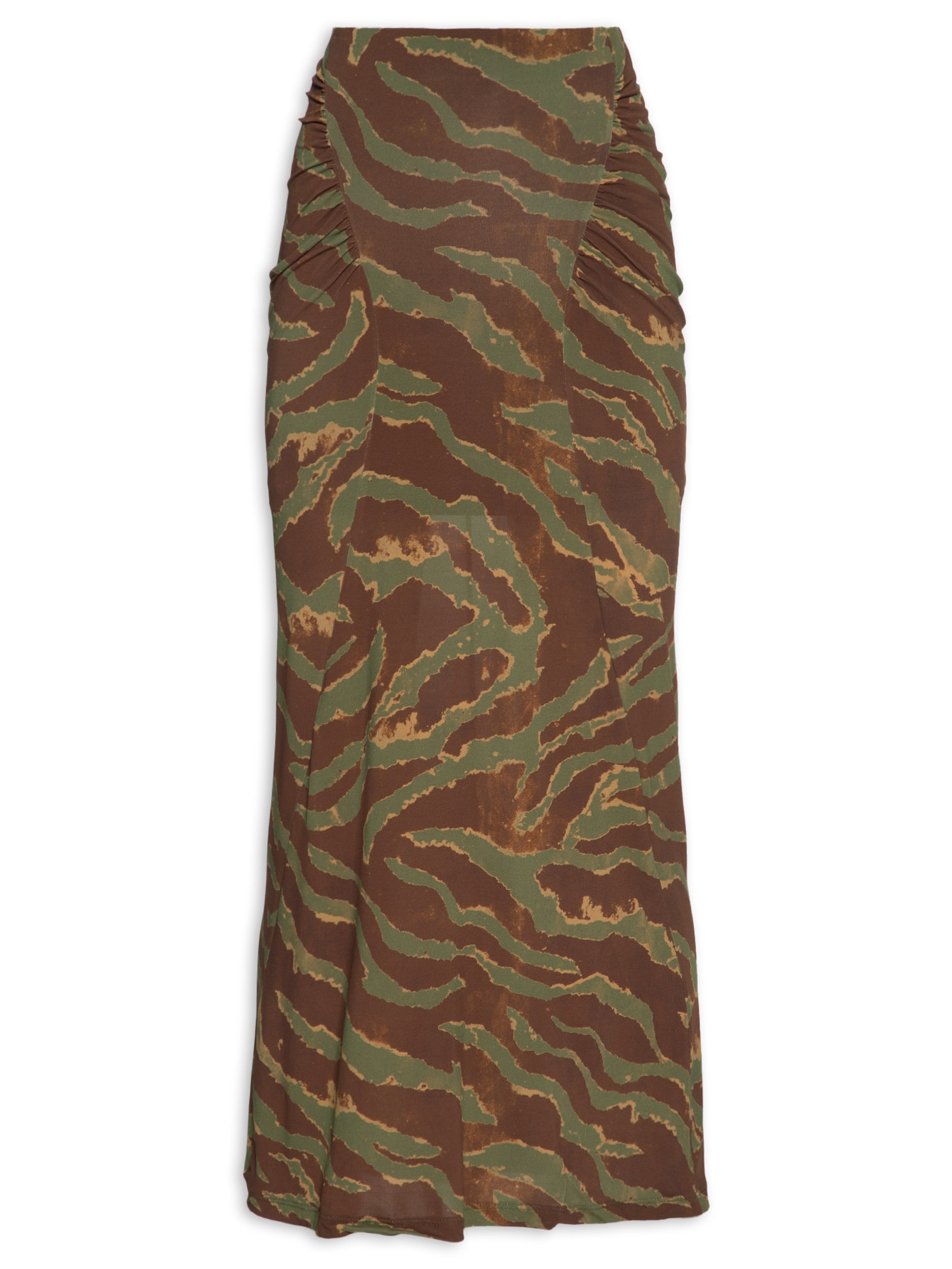 Saia Estampada Verde Open