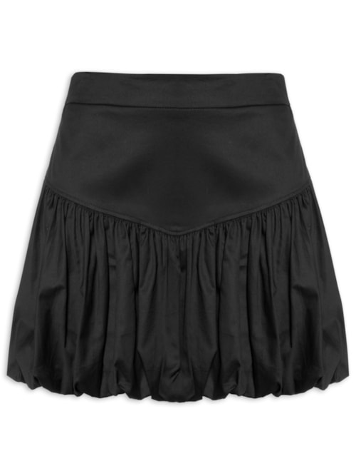 Saia Feminina Balonê Curta – Preto