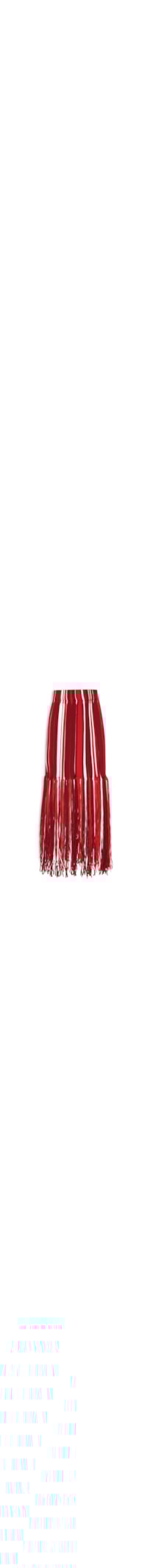 Saia Feminina Com Franjas Em Tricot - Vermelho