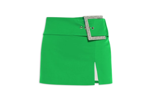 Saia Feminina Curta Maxi Fivela - Verde