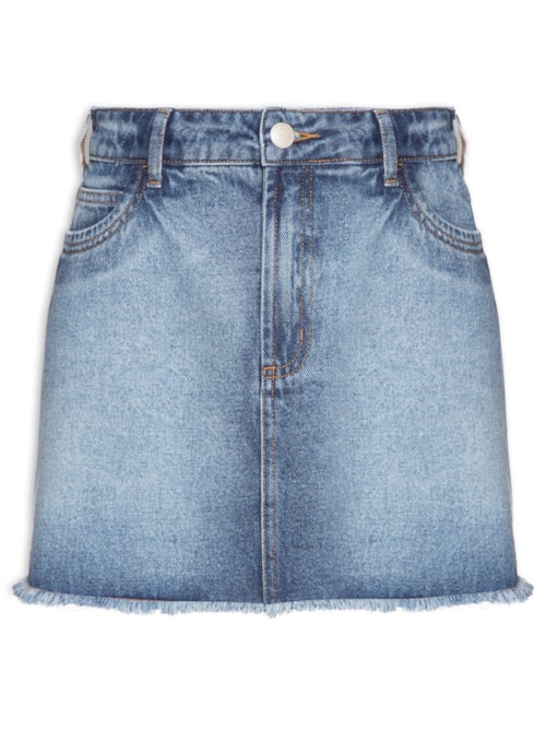 Saia Feminina Jeans – Azul