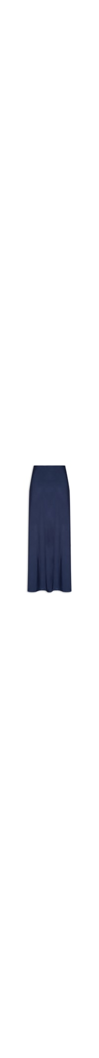 Saia Feminina Longa Evasê - Azul