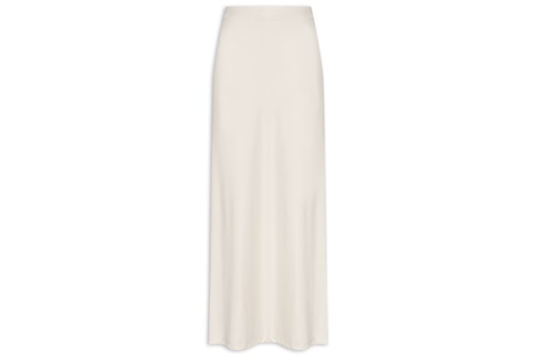 Saia Feminina Longa Evasê - Off White