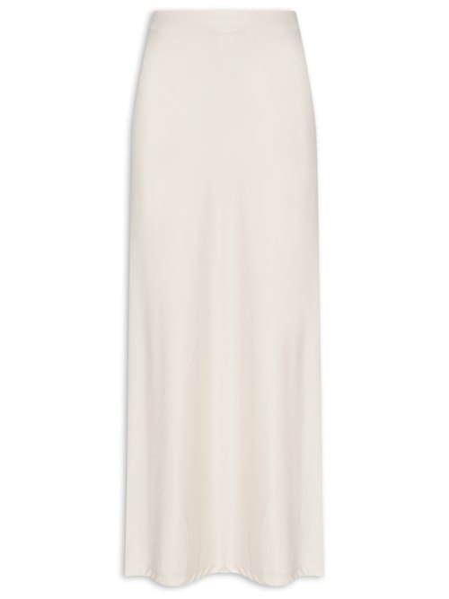 Saia Feminina Longa Evasê – Off White