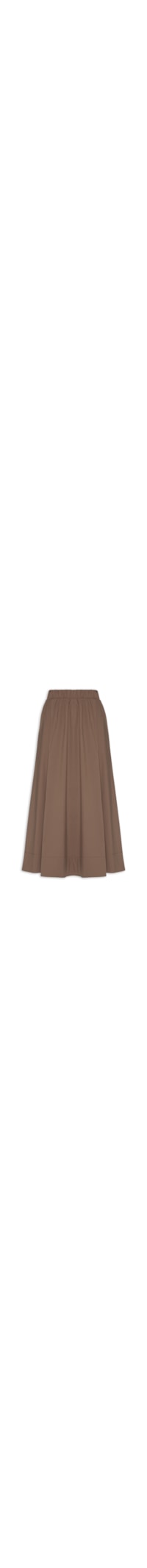 Saia Feminina Midi - Marrom