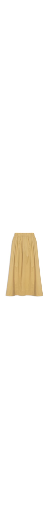 Saia Feminina Midi Maxi Godê -Bege