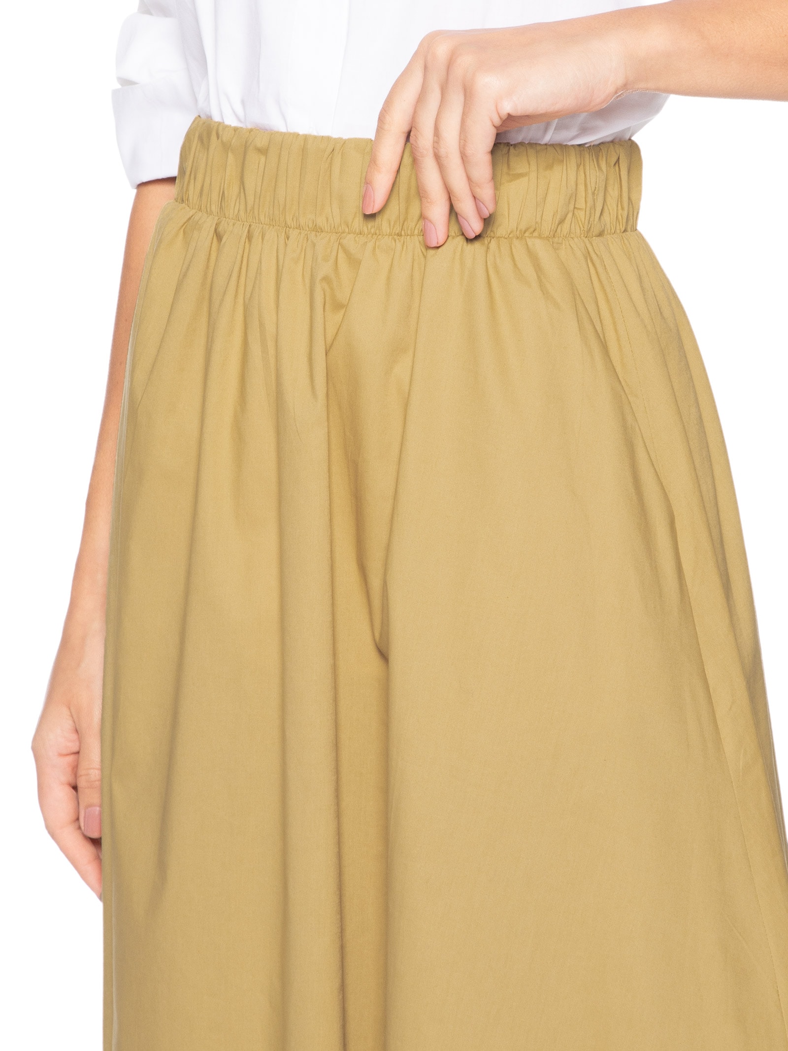 Saia Feminina Midi Maxi Godê -Bege '2Essential