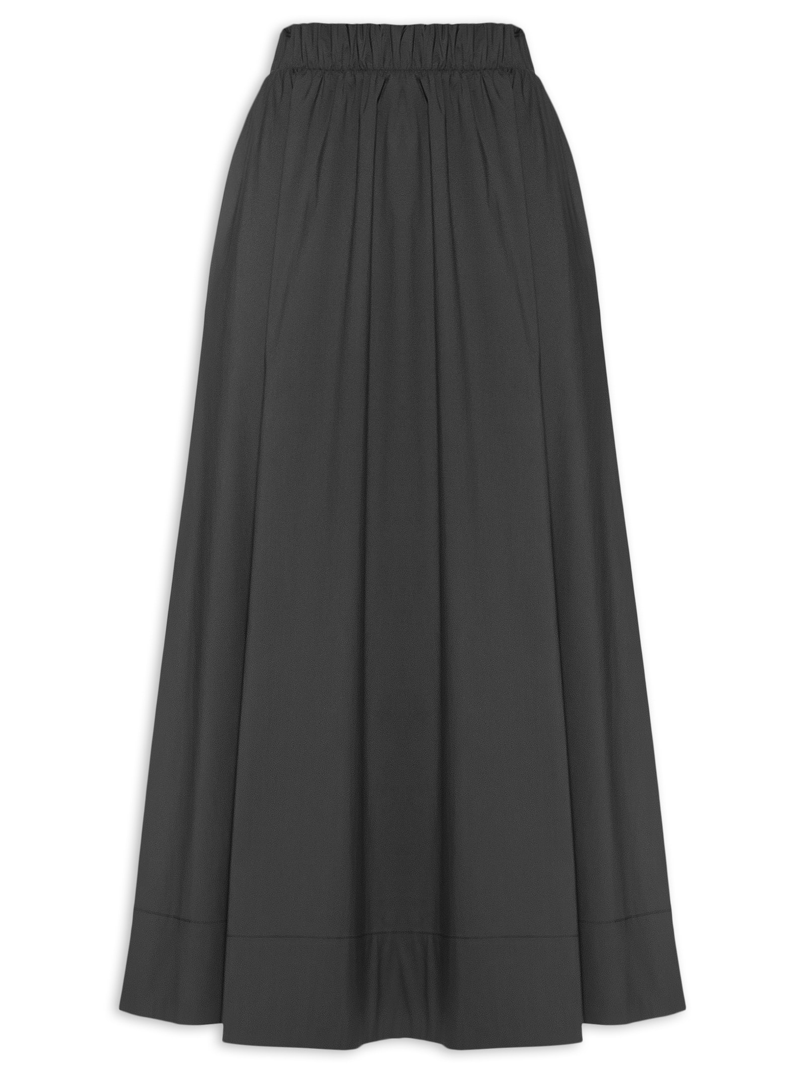 Saia Feminina Midi Preto '2Essential