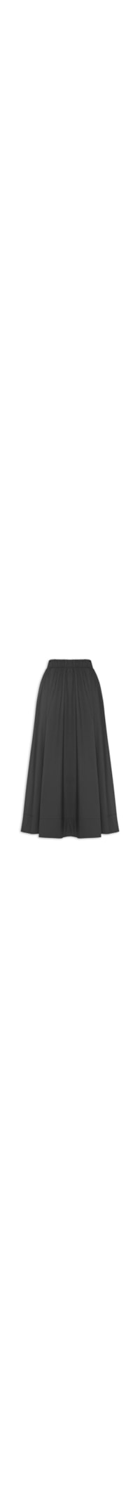 Saia Feminina Midi - Preto