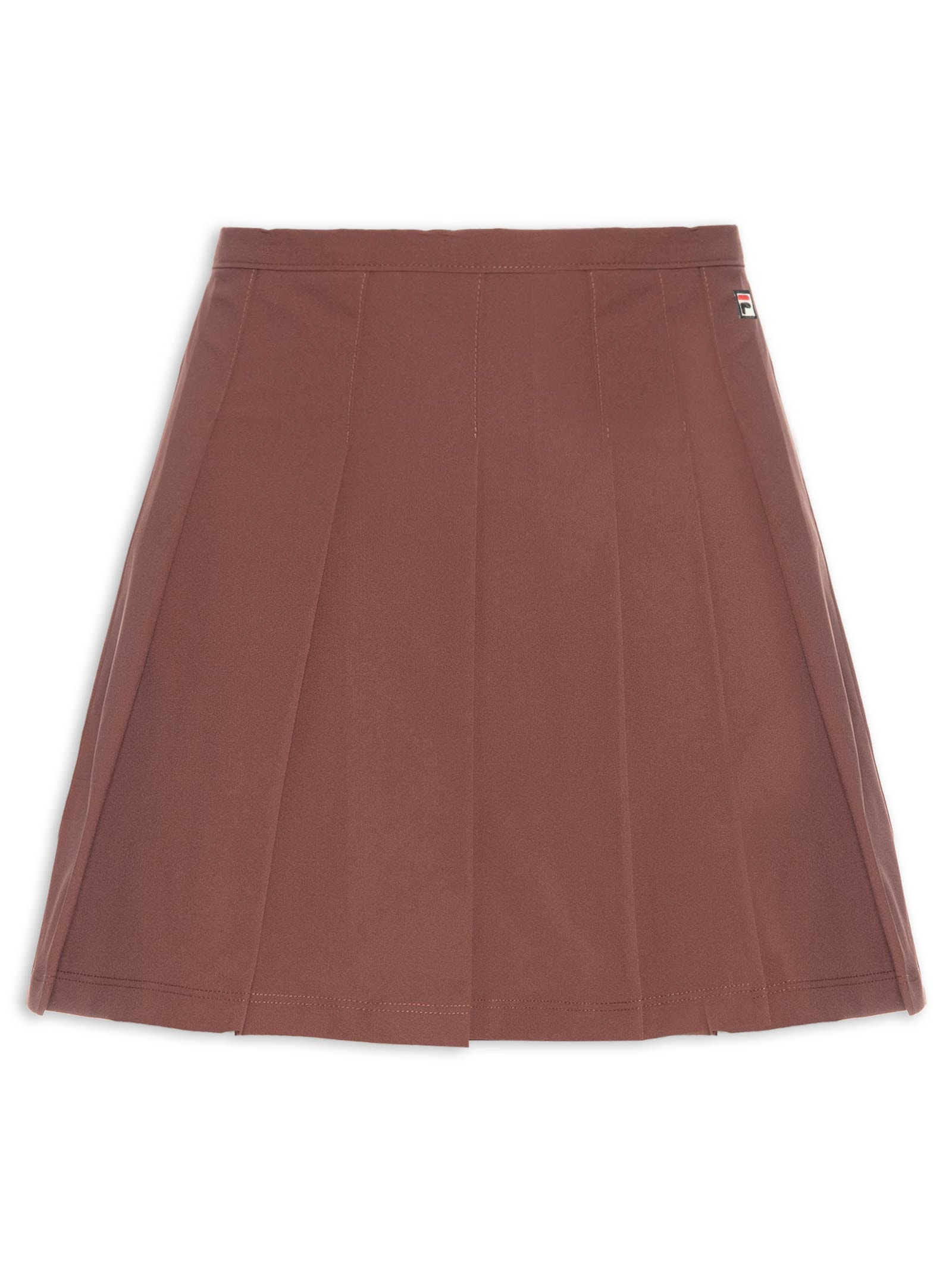 Saia Feminina Pleated Ag Marrom Fila