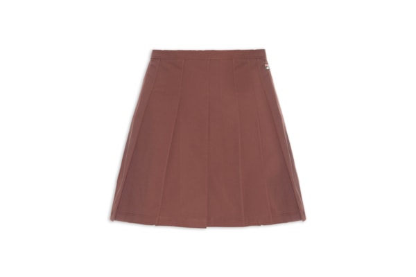 Saia Feminina Pleated Ag - Marrom