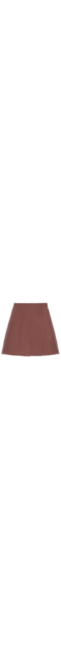 Saia Feminina Pleated Ag - Marrom