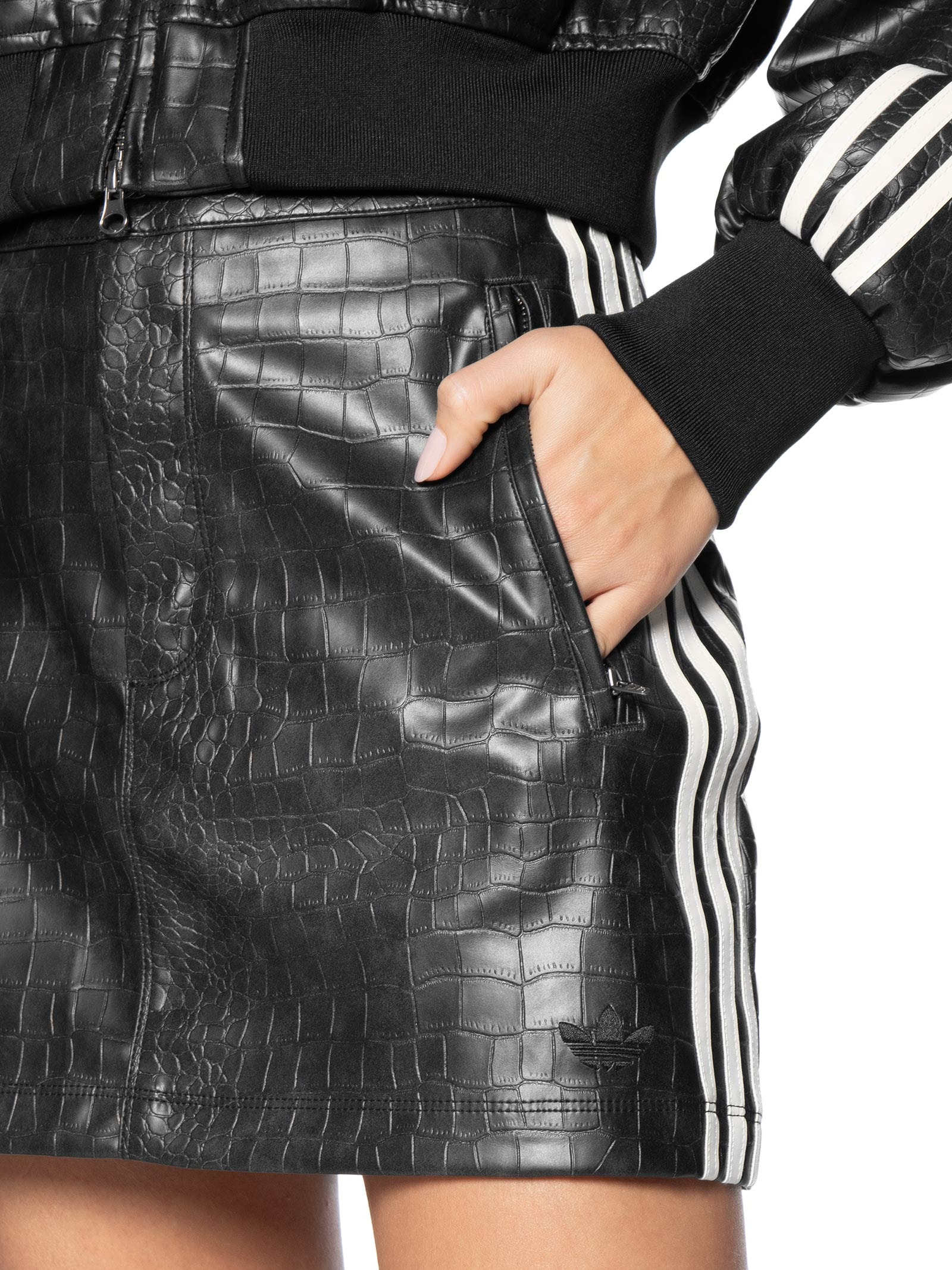 Saia Feminina Pleather – Preto Adidas Originals