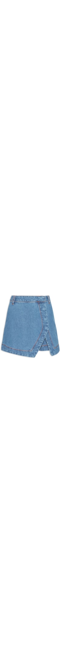 Saia Feminina Short Jeans - Azul