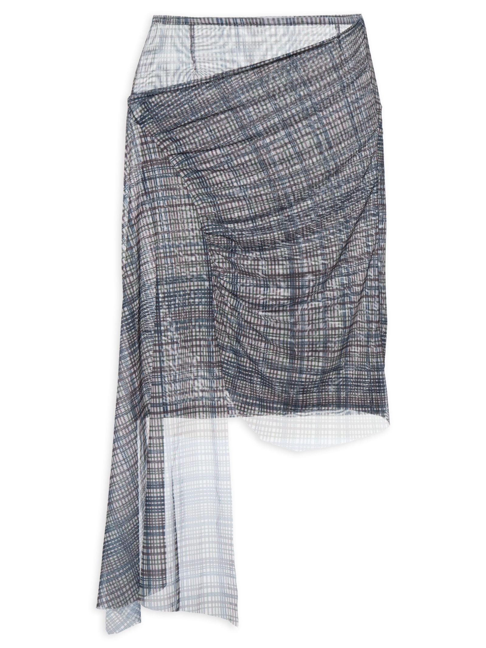 Saia Feminina Transpassada em Tule Azul '2Essential