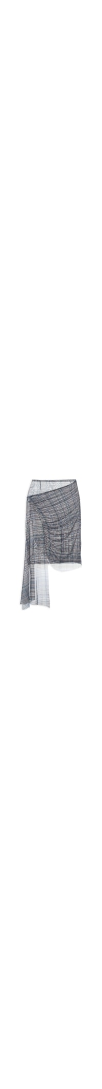 Saia Feminina Transpassada em Tule - Azul