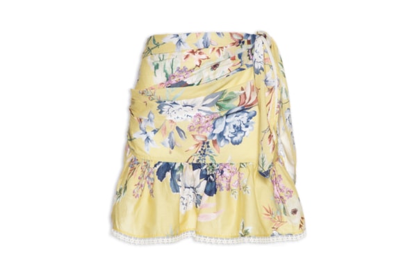 Saia Floral Leni – Amarelo