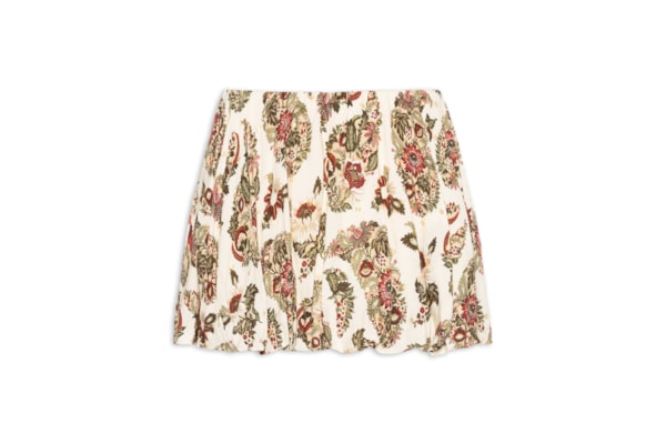 Saia Floral Raiana - Amarelo