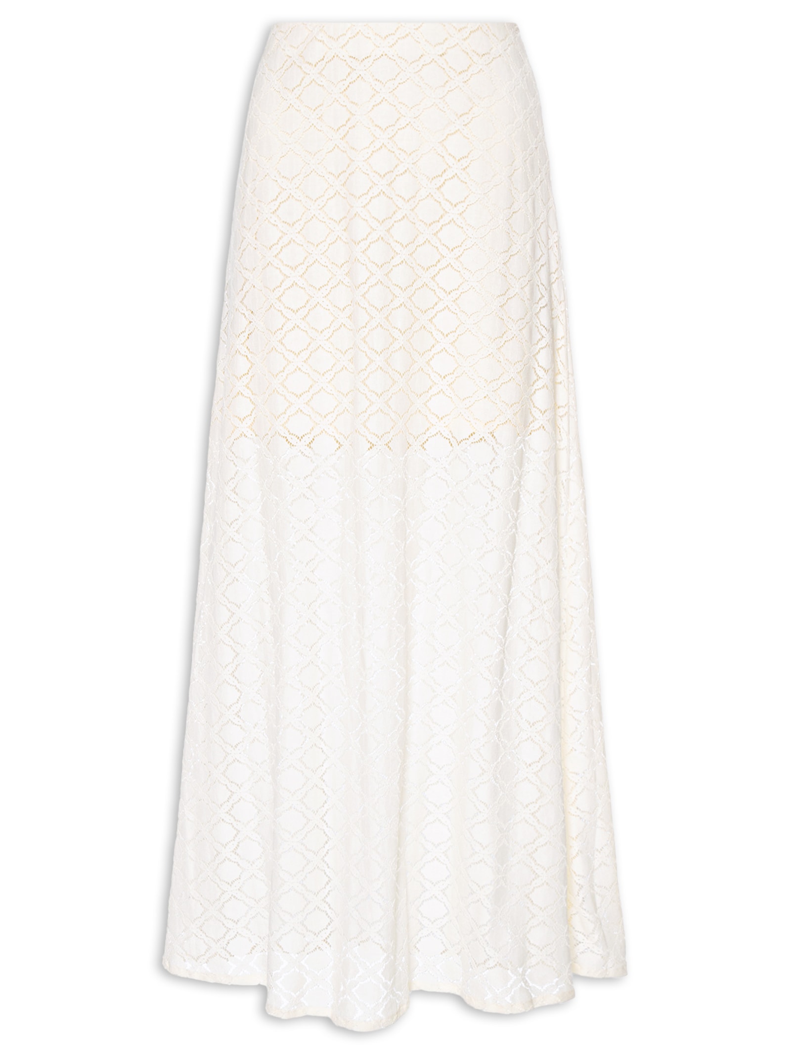 Saia Godê Renda Branco Dress To