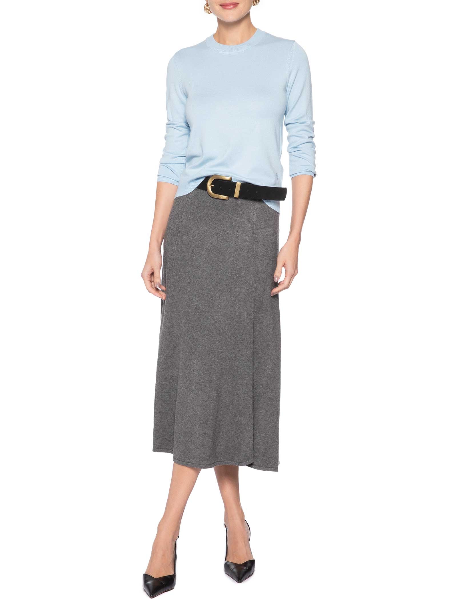 Saia Hilda Cinza Le Lis