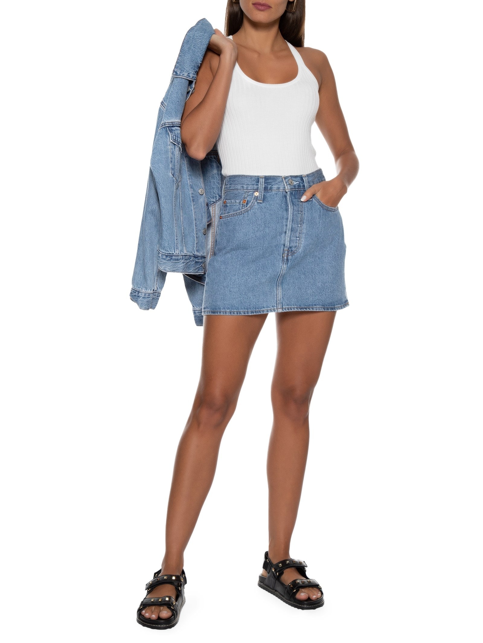 Saia Icon Jeans Azul Levi's