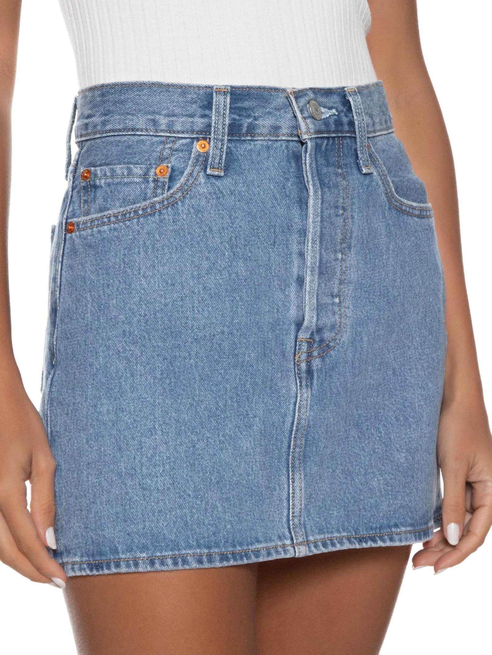 Saia Icon Jeans Azul Levi's