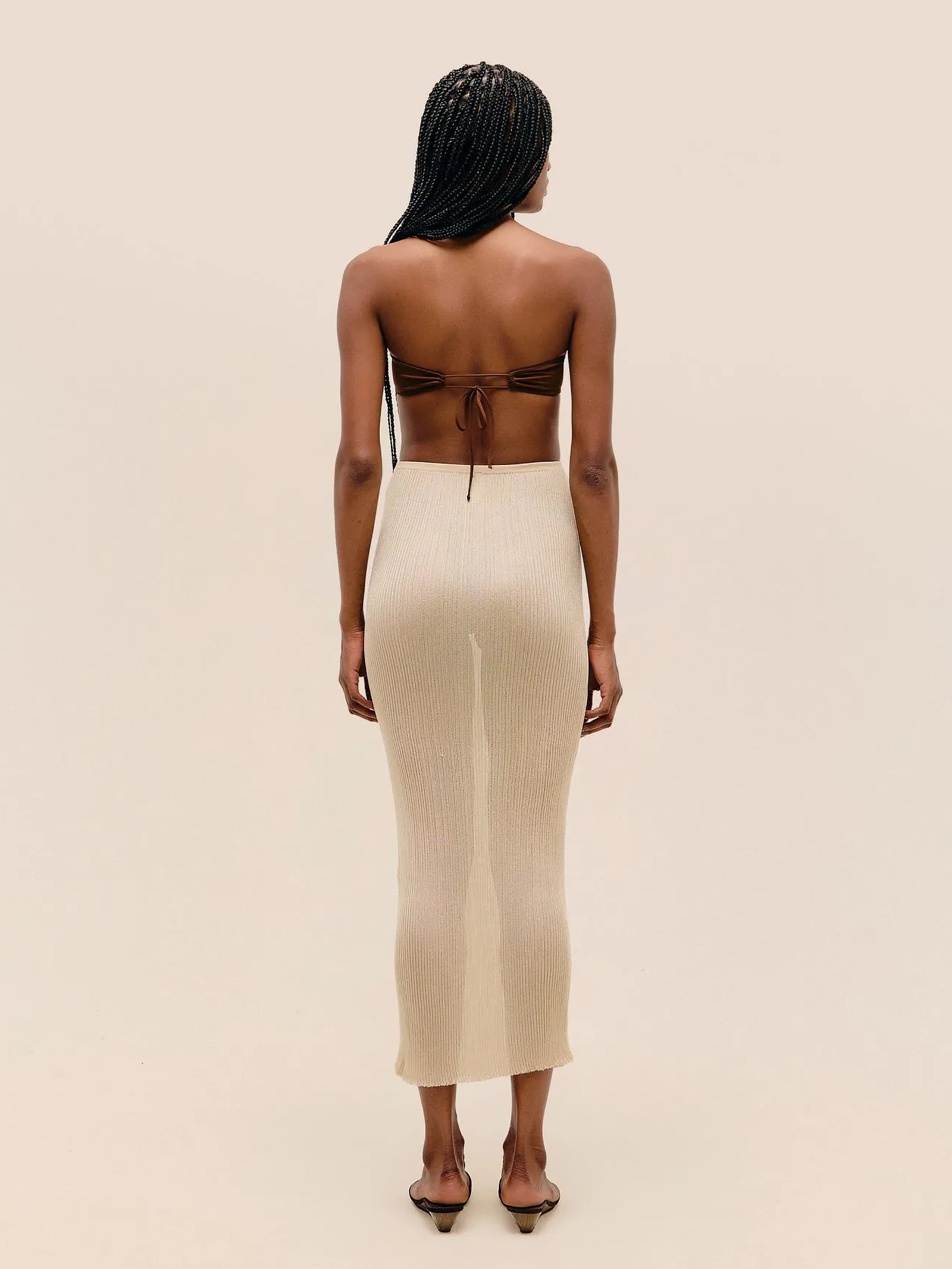 Saia Ivana Tricot Bege Haight