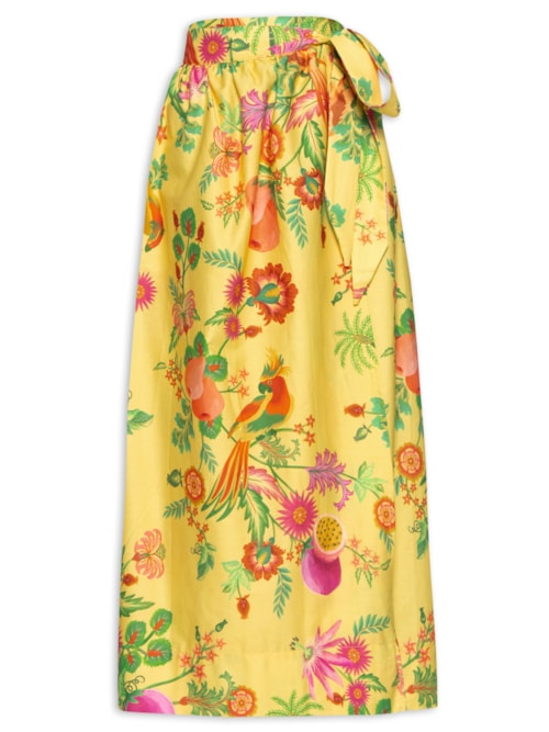Saia Jardim De Frutas - Amarelo