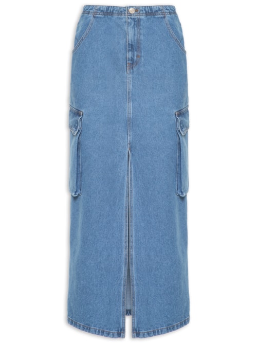 Saia Jeans - Azul